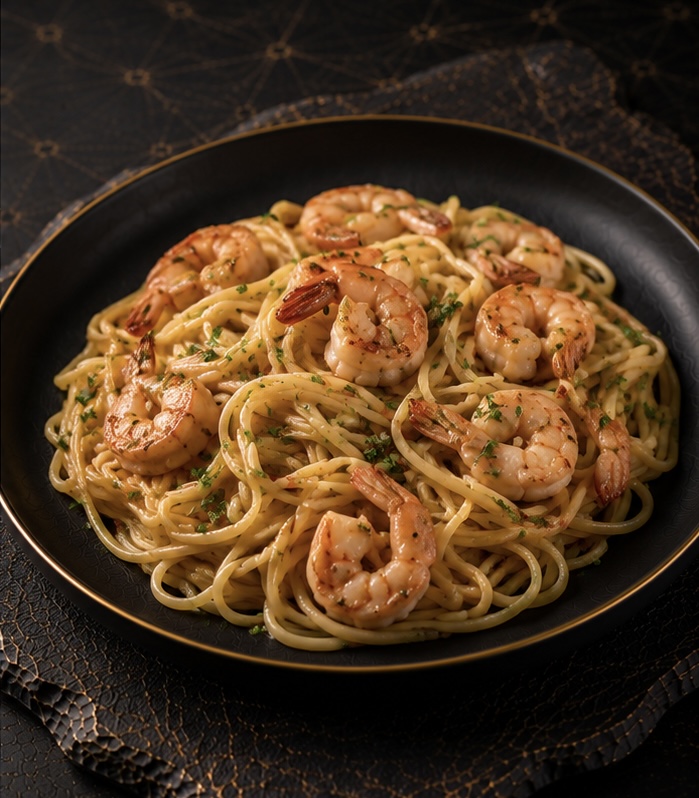 Linguine aux crevettes