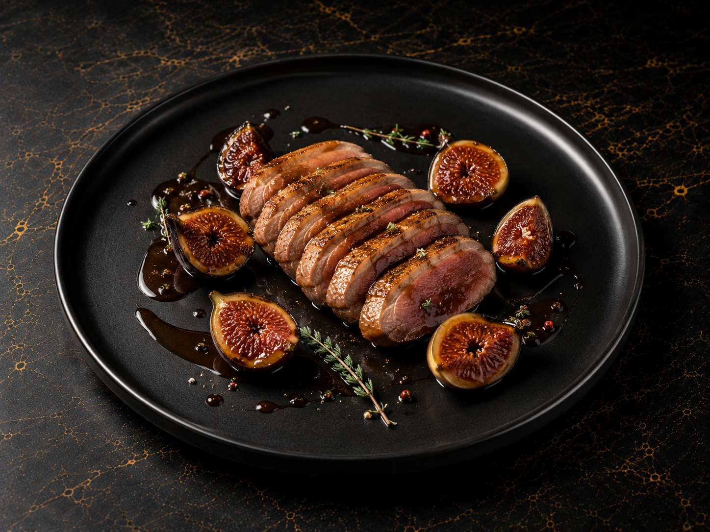 Magret de canard aux figues
